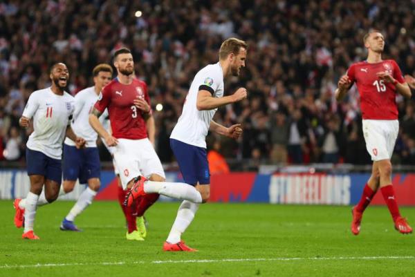 21) England beat Czech Republic 5-0 at Wembley Stadium on March 22, 2019, with Kane adding another goal to his tally. Getty
